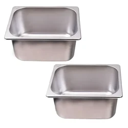 Premium Quality Stainless Steel 1/6 150mm Depth GN Pan (Pack of 2)