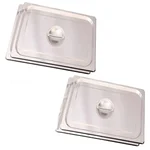 Premium Quality SS 1/6 Gastronorm (GN) Pan Lid (Pack of 4)