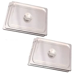 Premium Quality SS 1/6 Gastronorm (GN) Pan Lid (Pack of 4)