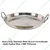 Heavy Duty Stainless Steel 18 inch Curve Border Jalebi Kadhai Wok, 3 MM Thickness