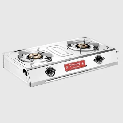Skyline VTL-2113 SS SHINE 2 Burner SS Gas Stove with 1 Year Warranty