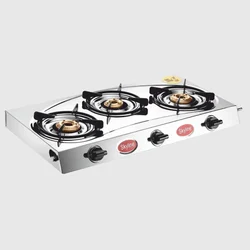 Skyline 3 Burner VTL-3112 SS Gas Stove with 1 Year Warranty