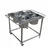 Vinayak Machines Commercial 4 Pot Stainless Steel Food Trolley