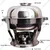 Premium Quality Stainless Steel Round Buffet Food Warmer, 5 Liter Capacity