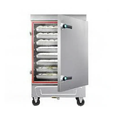  Big Gas Rice Cooker / Steamer Machine With Stainless Steel Body and 6 Trays