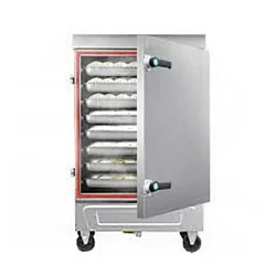  Big Gas Rice Cooker / Steamer Machine With Stainless Steel Body and 6 Trays