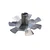 6 Teeth Flower SS Blade For 500L Stirrer Machine