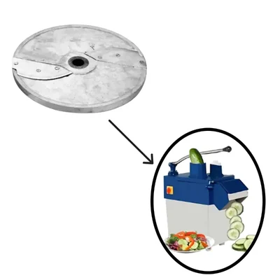 3 mm Slicer Blade For 1 HP Copper Motor Winding Vegetable Cutter Machine with 150 kg/hr Capacity