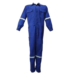 SS BENGALY 280 GSM Navy Blue Safety Boiler Suit Coverall -100% Cotton with 2"Inch Double Reflectors and Quality Zipper(Size-S)
