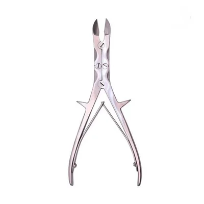 SS 12 inch Bone Cutter | Orthopaedic Rongeur Straight Double Action Cutter for Forensics, Spine and Veterinary Use