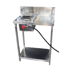 Bapa SS 15x36 Inch Stand Type Super Bottom Burner Single Gas Bhatti With 8 inch Backsplash