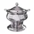 Premium Quality Stainless Steel Round Chafing Dish with Lid, 5 Liter Capacity