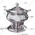 Premium Quality Stainless Steel Round Chafing Dish with Lid, 5 Liter Capacity