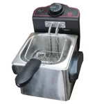 2 Litre Stainless Steel Deep Fryer With Lid and Basket,1200 W For Home and Small Cafes With High Counter Top Stability