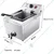  Premium Quality 13 Litre Stainless Steel Deep Fryer, 5KW