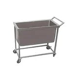 Aayas International SS 30 x 20 x 34 Inch Utility Cart Dish Garbage Collection Trolley for Hotel, Canteen, Kitchen