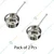  Mira Steel (Pack of 2) 10 x 5 inch Saucepan ( Model No - SPN010) With Stainless steel Body