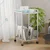 SS 40x40x76 Cm Dual Shelf Kitchen Trolley With Utility Cart and Wheels Used in Kitchens for Storage, Serving, Transport