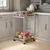 SS 40x40x76 Cm Dual Shelf Kitchen Trolley With Utility Cart and Wheels Used in Kitchens for Storage, Serving, Transport