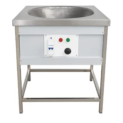 Electric 22 Inch Square Kadhai with MCB Feature, Stainless Steel Body