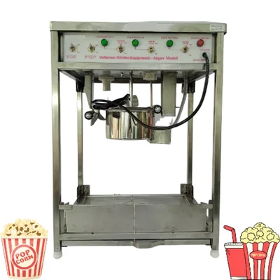 Volterson SS Electric Popcorn Machine Without Door, 250 gm/Batch