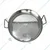 Mira Steel 24 inch Flat Ghevar Kadai 3 MM Thick Kitchenware with Stainless Steel Body