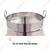 Mira Steel 24 inch Flat Ghevar Kadai 3 MM Thick Kitchenware with Stainless Steel Body
