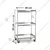 Vinayak Machines Rust Proof 30 x 20 x 36 inch SS Service Trolleys For Commercial Kitchens, Hospitality, Medical Supplies