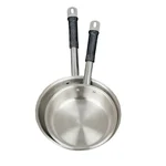 Mira Steels 12 Inch ( Pack of 2) Frying Pan With Stainless Steel Body