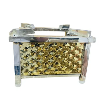 20 x 20 Inch Golden Bhatti Gas Stove With Stainless Steel Body For Restaurants, Catering, Hostels, Large Kitchens