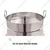 Mira Steel 22 inch Flat Ghevar Kadai 3 MM Thick Kitchenware with Stainless Steel Body