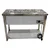 GBE SS 45 x 20 x 32 inch Electric Operated 4 GN Pan Bain Marie ( 1/2 Pans ) With 1 Undershelf for Buffet Purpose