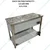 GBE SS 45 x 20 x 32 inch Electric Operated 4 GN Pan Bain Marie ( 1/2 Pans ) With 1 Undershelf for Buffet Purpose