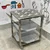 GBE SS 28 x 28 x 34 Inch Masala GN Pan Trolley with 9 Pot 1/6 150mm GN PAN