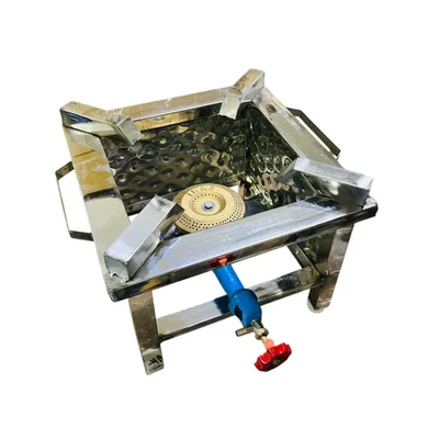 12x12 inch Golden gas stove with Stainless Steel Body