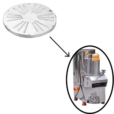 3 mm Grater Blade for Heavy Duty Stainless Steel Vegetables Cutting Machine 150-200 Kg/Hr Capacity with 1 HP Motor