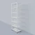 Alija 84 x 28 x 15 Inch 8 Shelves Multipurpose Storage Rack With Accessories ( Colour- Ivory )(Gauge-22 Gauge)