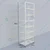Alija 84 x 28 x 15 Inch 8 Shelves Multipurpose Storage Rack With Accessories ( Colour- Ivory )(Gauge-22 Gauge)