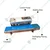 FR-900 SS Digital Continuous Horizontal Band Sealer Machine