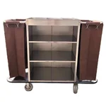 Premium Quality Heavy Duty   1400 x 450 x 1120 mm SS Housekeeping Trolley 201 Grade (Open )