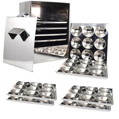 90 pcs Idli Making Machine, 10 Trays & Stainless Steel Body