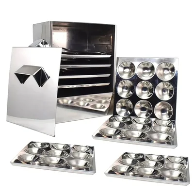72 pcs Idli Making Machine, 8 Trays & Stainless Steel Body