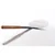 Mira Steel Pack of 3 SS Jhara with 8 inch Dia and Wooden Handle
