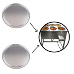 Pack of 2 SS Lid for Heavy Duty Pot Electric Bain Marie For Buffet Purpose