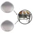 Pack of 2 SS Lid for Heavy Duty Pot Electric Bain Marie For Buffet Purpose