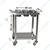  Vinayak Machines 90 x 60 x 85 cm 6 Pot Stainless Steel Masala Trolley With Undershelf