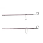 Stainless Steel Milk Siphon (Teat) Veterinary with Handle and Cleaning Wire Pack of 1 Pc