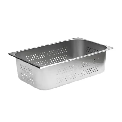 Malabar SS Perforated Gn Pan 6mm Hole Pan, Perforated Gastronorm Pan (1/1 150mm)