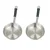 Mira Steels 11 Inch (Pack of 2) SS Frying Pan For Commercial Kitchen