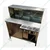 SS 4ft x 2.5ft Pani Puri Counter with 3 Top shelf + Bottom Window Storage and 3 Pots with cover